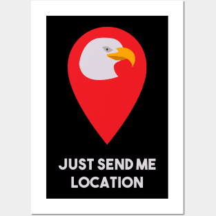 just send the location - Khabib the eagle Nurmagomedov Posters and Art